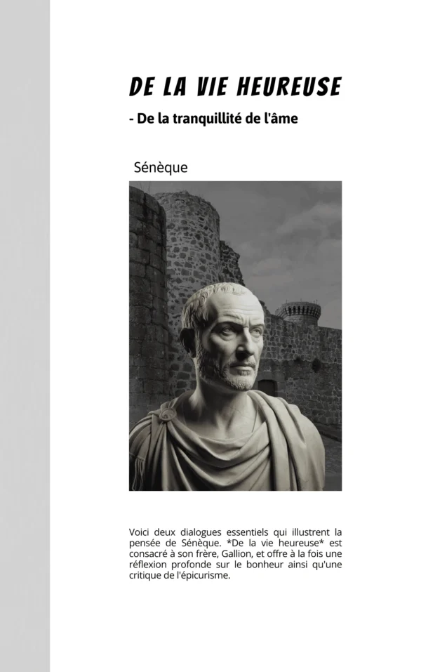 De la vie heureuse – De la tranquillité de l&rsquo;âme