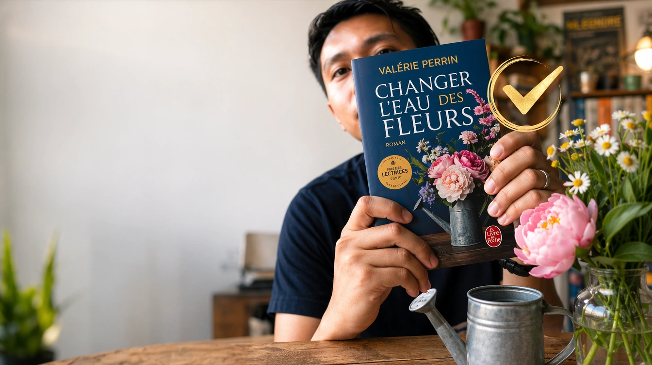 Changer l'eau des fleurs — Valérie Perrin — Bannière Purciel