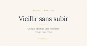 Vieillir sans subir — ce que change une habitude tenue trois mois